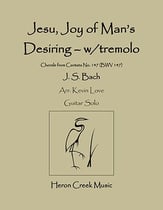 Jesu, Joy of Man's Desiring Guitar and Fretted sheet music cover